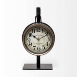 Metallic Brown Metal Hanging Desk Table Clock - Homeroots - Flyclothing LLC