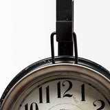 Metallic Brown Metal Hanging Desk Table Clock - Homeroots - Flyclothing LLC