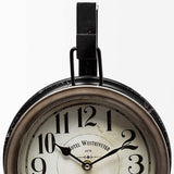 Metallic Brown Metal Hanging Desk Table Clock - Homeroots - Flyclothing LLC