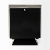 Black Metal Square Desk Table Clock - Homeroots - Flyclothing LLC
