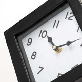 Black Metal Cube Desk Table Clock - Homeroots - Flyclothing LLC