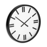 24" Round Large Modern Wall Clock With White Face And Non-Numarical Number - Homeroots - Flyclothing LLC