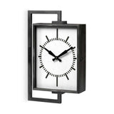 Rectangular Large Black Industrial Style Wall Clock - Homeroots - Flyclothing LLC