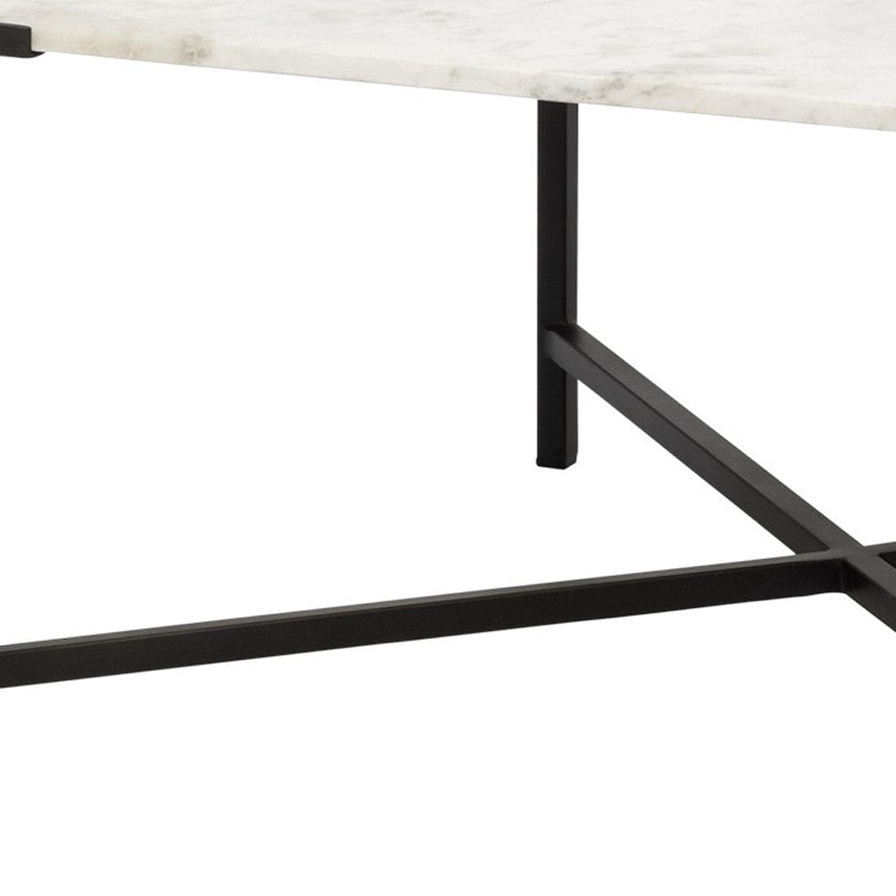 30" Brown And Black Solid And Manufactured Wood And Metal Square Coffee Table - Homeroots - Flyclothing LLC