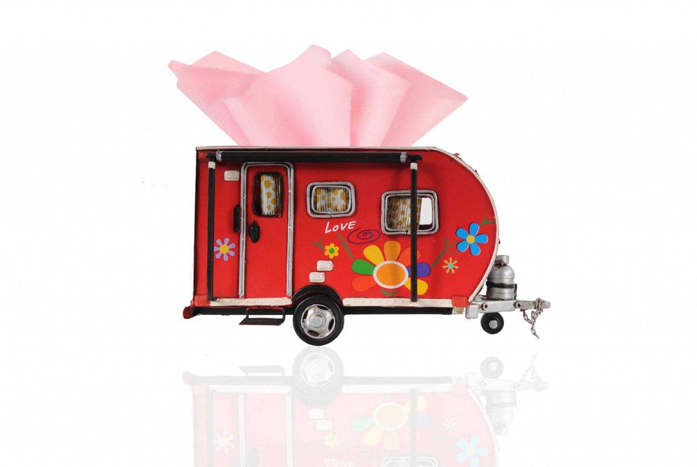 Red Camper Trailer Model Tissue Holder - Homeroots - Flyclothing LLC