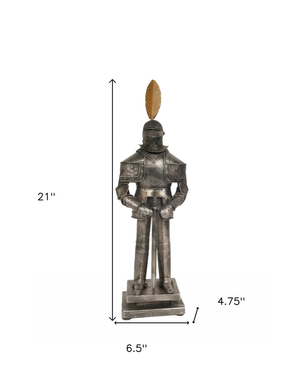 Medieval Armor Suit Tin Antique Decor - Homeroots - Flyclothing LLC