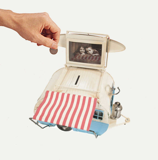 Piggy Bank And Picture Frame Camper Trailer Model - Homeroots - Flyclothing LLC