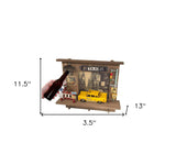 Shadow Box With 3 Metal Keychain Hooks - Homeroots - Flyclothing LLC