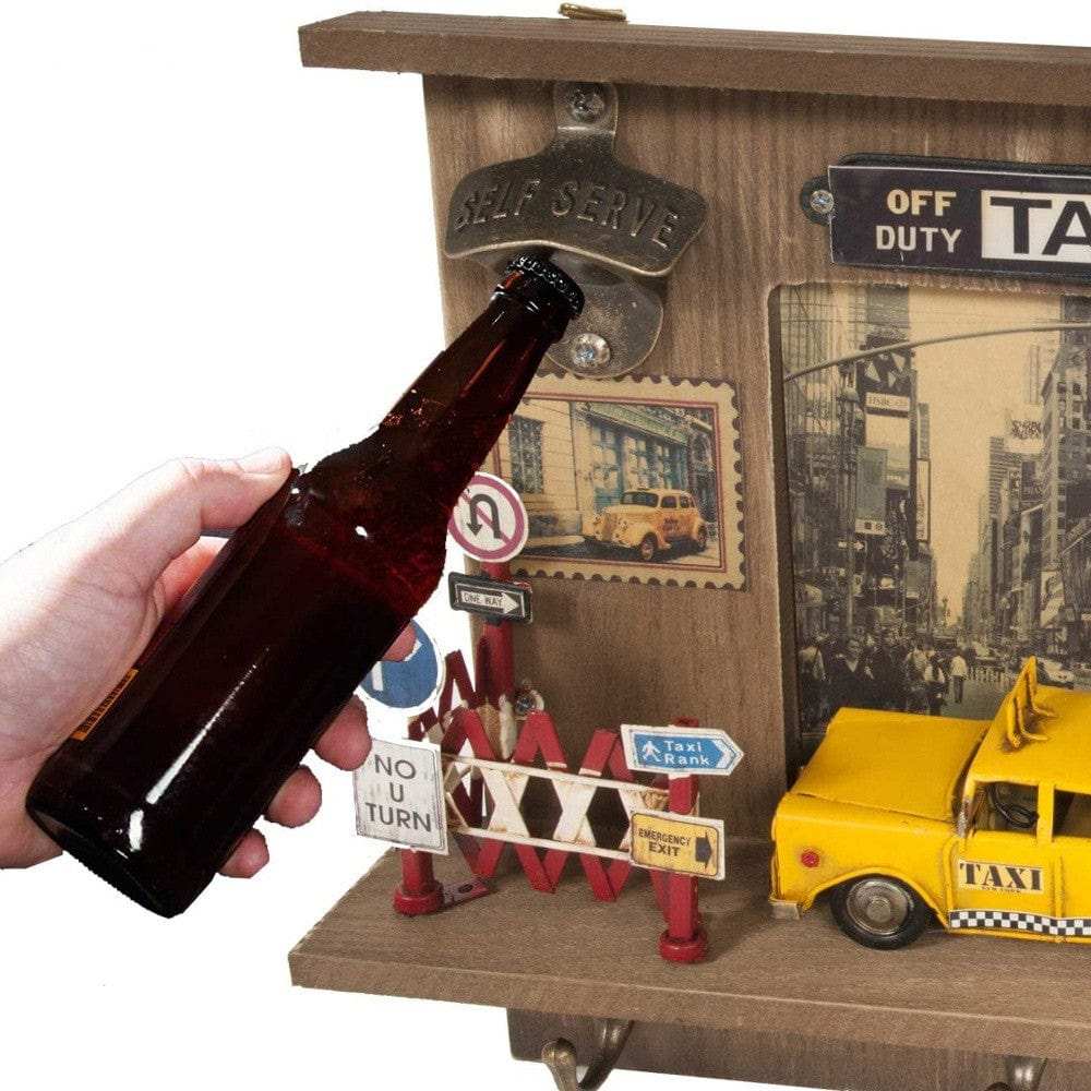 Shadow Box With 3 Metal Keychain Hooks - Homeroots - Flyclothing LLC