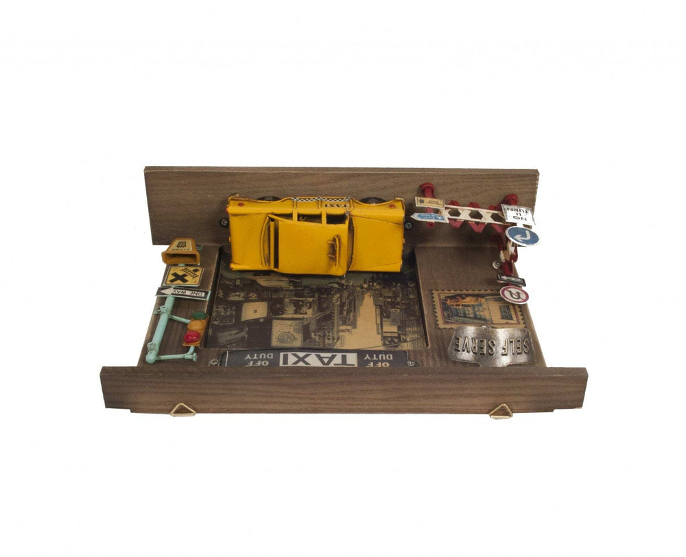 Shadow Box With 3 Metal Keychain Hooks - Homeroots - Flyclothing LLC