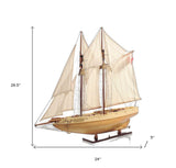 Bluenose Model In Light Brown Finish - Homeroots - Flyclothing LLC