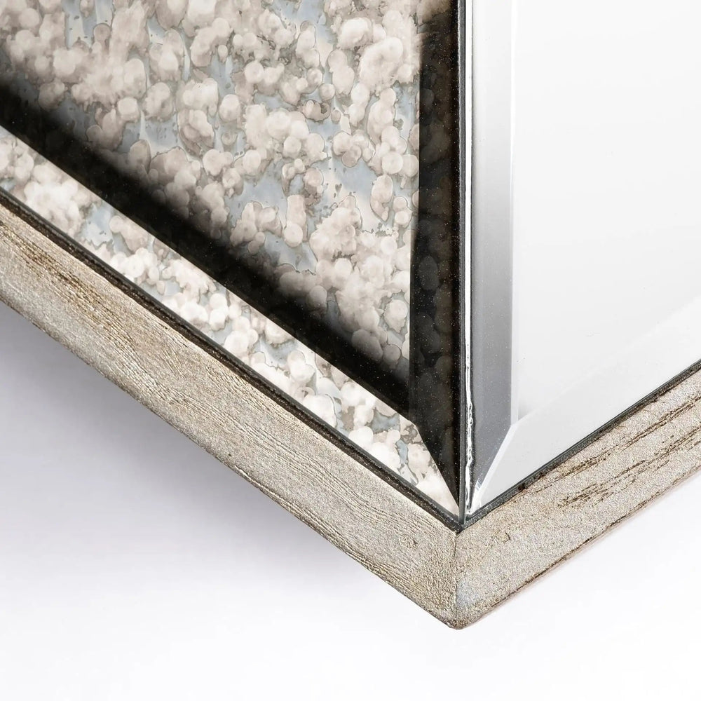 14" Natural Novelty Framed Accent Mirror - Homeroots - Flyclothing LLC