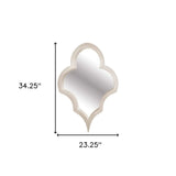 34" Natural Novelty Framed Accent Mirror - Homeroots - Flyclothing LLC