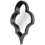 34" Black Novelty Framed Accent Mirror - Homeroots - Flyclothing LLC