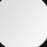 26" Black Cog Round Metal Frame Wall Mirror - Homeroots