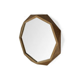 32" Octagon Wooden Frame Wall Mirror - Homeroots - Flyclothing LLC