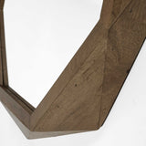 32" Octagon Wooden Frame Wall Mirror - Homeroots - Flyclothing LLC