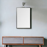 44" Gunmetal Metal Framed Accent Mirror - Homeroots - Flyclothing LLC