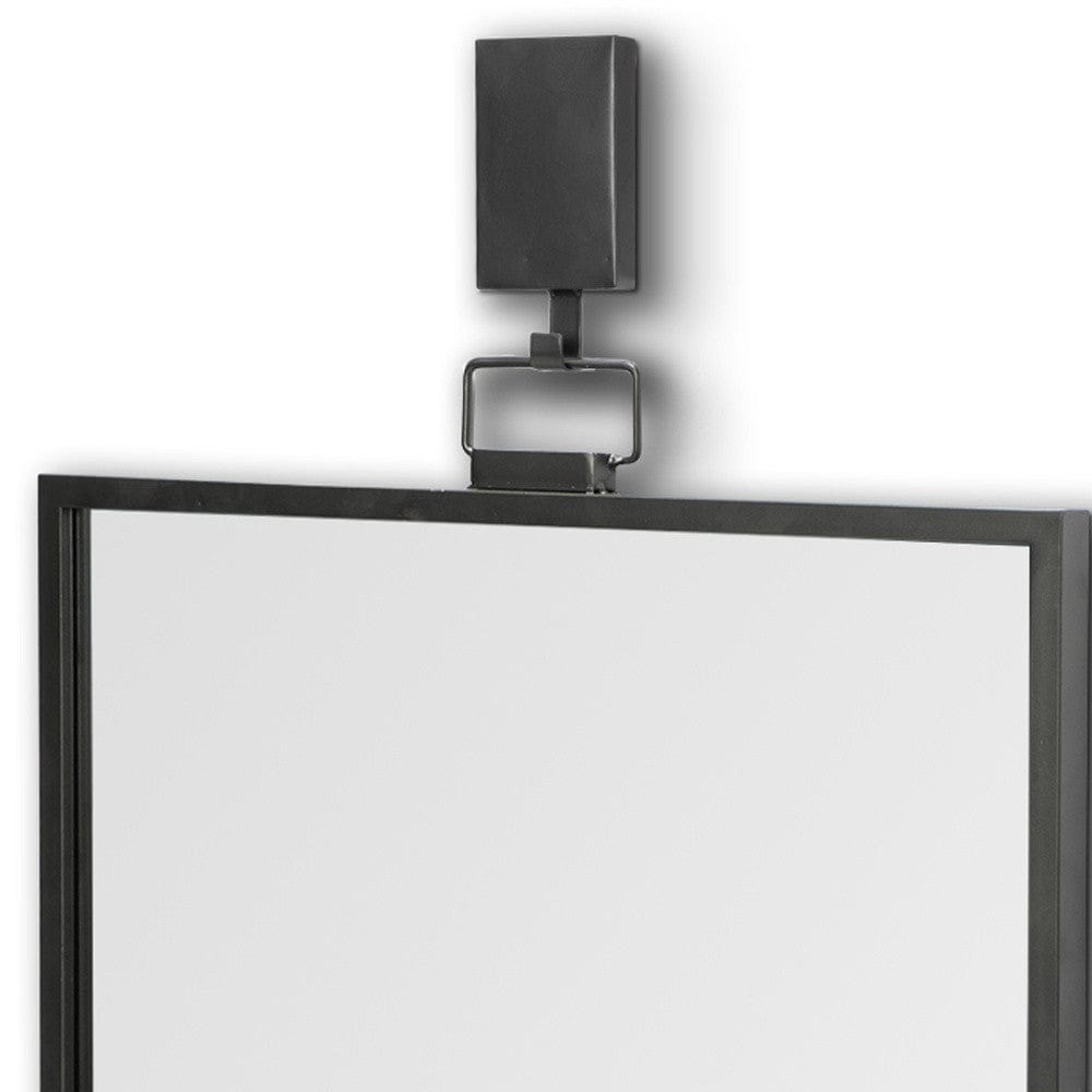 44" Gunmetal Metal Framed Accent Mirror - Homeroots - Flyclothing LLC