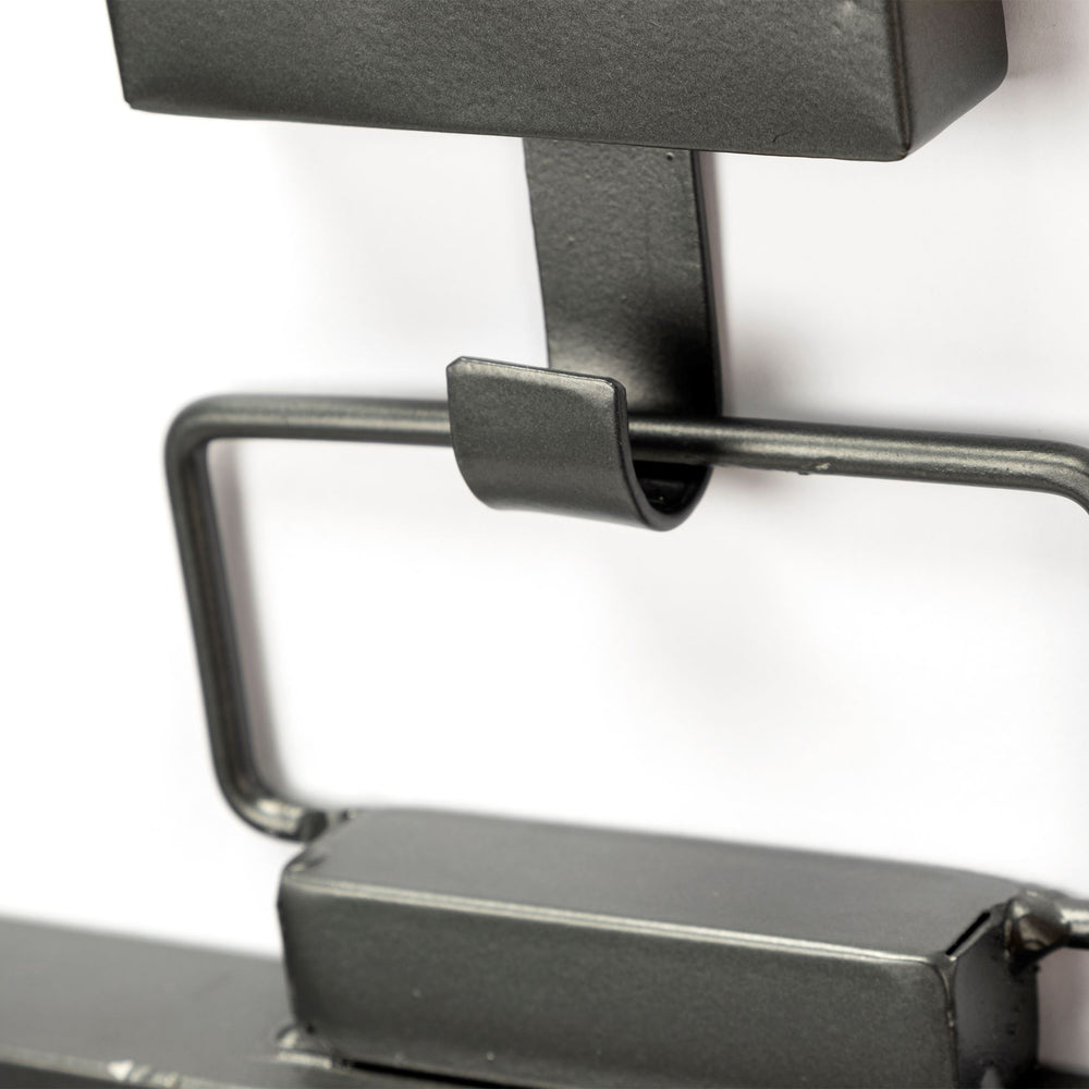 44" Gunmetal Metal Framed Accent Mirror - Homeroots - Flyclothing LLC