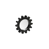 Cog 17" Round Black Metal Frame Wall Mirror - Homeroots - Flyclothing LLC