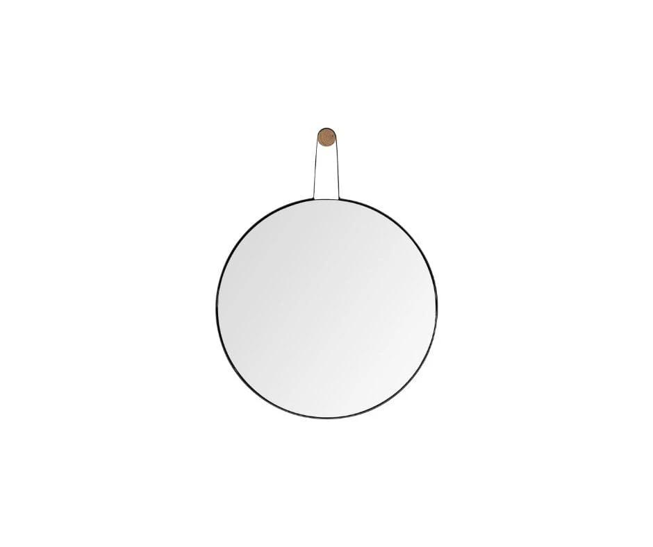 26" Black Wood Mirror - Homeroots - Flyclothing LLC