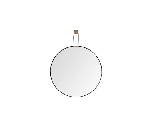 26" Black Wood Mirror - Homeroots