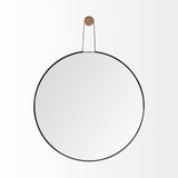 26" Black Wood Mirror - Homeroots - Flyclothing LLC