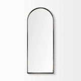Black Arch Full Length Hanging Metal Mirror - Homeroots - Flyclothing LLC