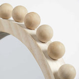 35" Natural Arch Wood Framed Accent Mirror - Homeroots - Flyclothing LLC