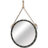 27" Round Metal Frame Wall Mirror - Homeroots - Flyclothing LLC