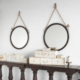 27" Round Metal Frame Wall Mirror - Homeroots - Flyclothing LLC