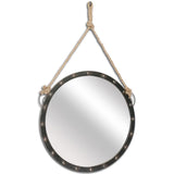 27" Round Metal Frame Wall Mirror - Homeroots - Flyclothing LLC