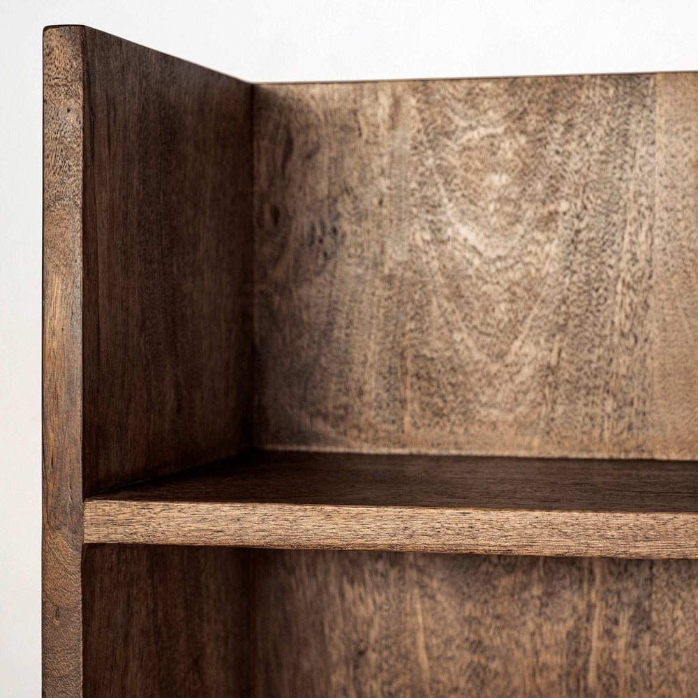 Brown Wood Cream Fabric Wrapped Seat Hall Tree With Storage - Homeroots - Flyclothing LLC