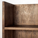 Brown Wood Cream Fabric Wrapped Seat Hall Tree With Storage - Homeroots - Flyclothing LLC