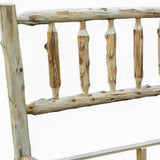 Rustic And Natural Cedar California King Traditional Log Bed - Homeroots - Flyclothing LLC