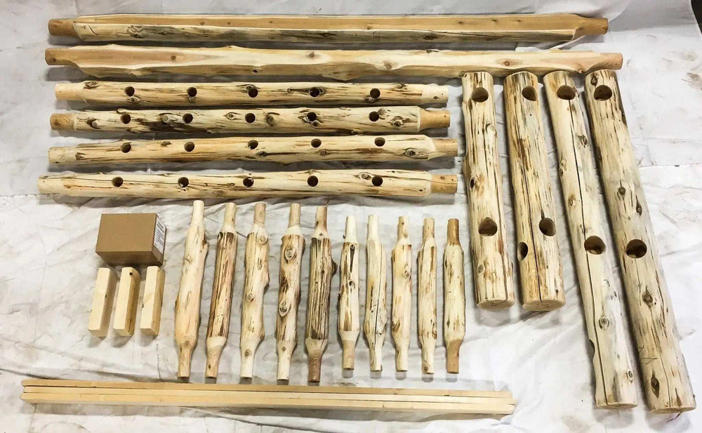 Rustic And Natural Cedar Single Traditional Log Bed - Homeroots - Flyclothing LLC