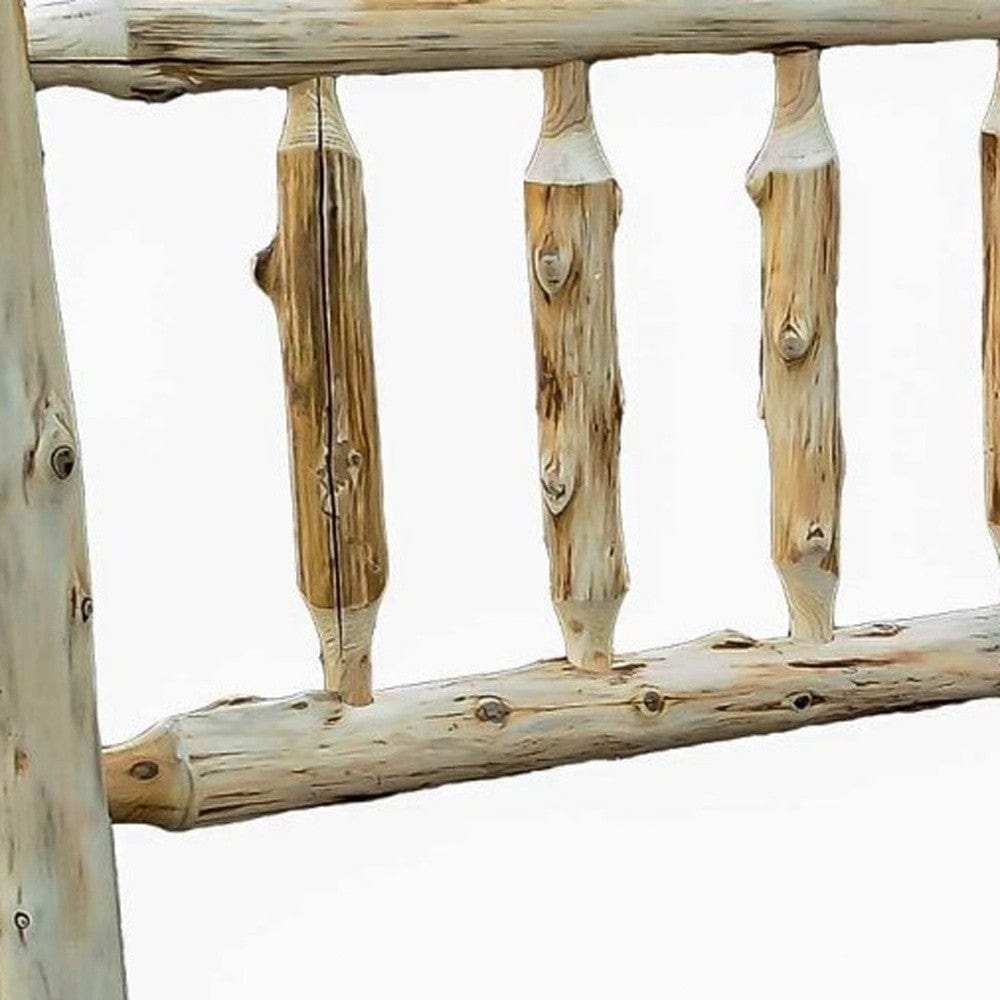 Rustic And Natural Cedar Single Traditional Log Bed - Homeroots - Flyclothing LLC