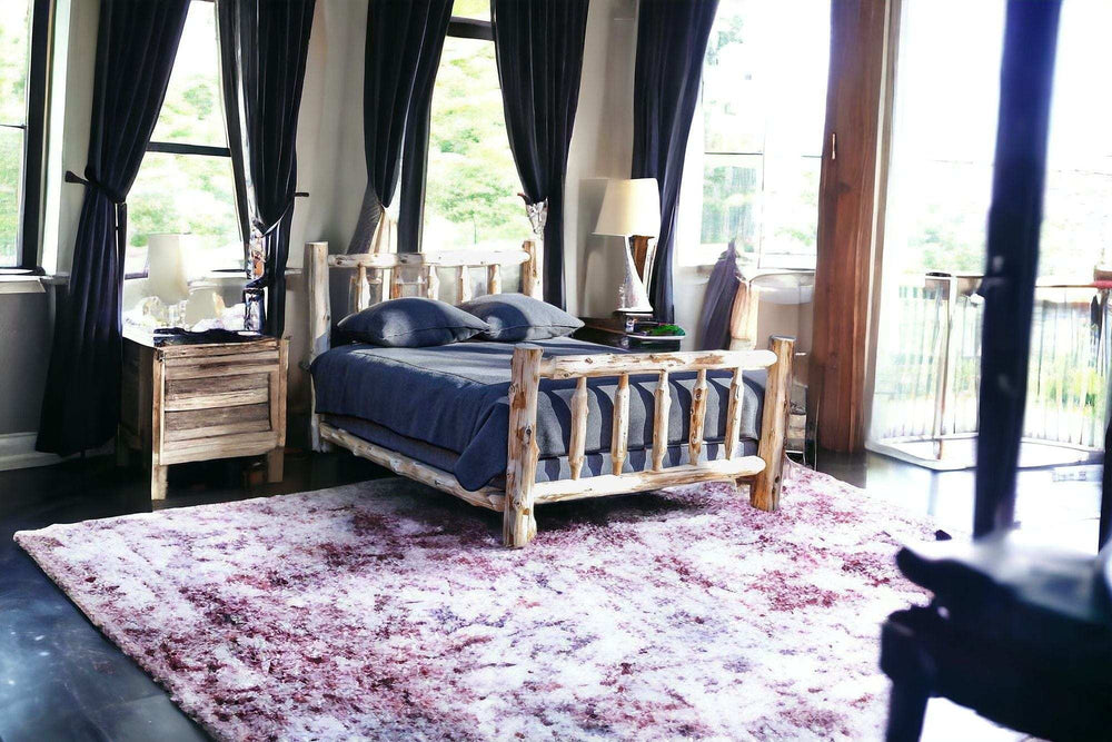 Rustic And Natural Cedar Single Traditional Log Bed - Homeroots - Flyclothing LLC