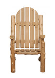 27" Natural Solid Wood Indoor Outdoor Arm Chair - Homeroots - Flyclothing LLC