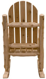 27" Natural Wood Solid Wood Indoor Outdoor Rocking Chair - Homeroots - Flyclothing LLC