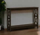 47" Espresso Console Table With Storage - Homeroots - Flyclothing LLC