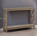 47" Taupe Console Table With Storage - Homeroots - Flyclothing LLC