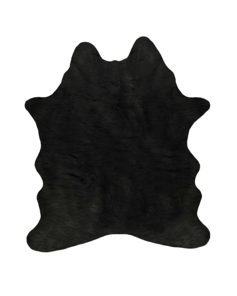5' X 7' Black Faux Cowhide Area Rug - Homeroots - Flyclothing LLC