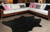5' X 7' Black Faux Cowhide Area Rug - Homeroots - Flyclothing LLC