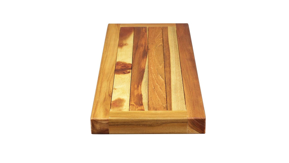 29" Natural Teak Wood Bath Tray And Seat - Homeroots - Flyclothing LLC