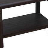 Rectangular Teak Shower Bench With Shelf In Brown Finish - Homeroots - Flyclothing LLC