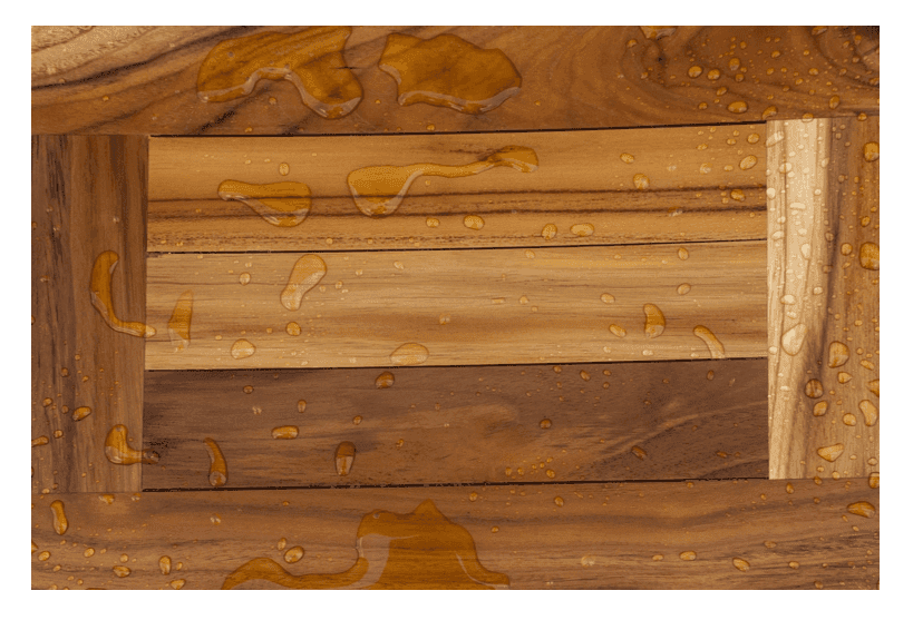 Compact Curvilinear Teak Shower Or Outdoor Bench In Natural Finish - Homeroots - Flyclothing LLC