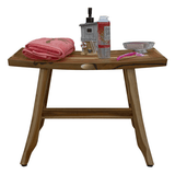 Contemporary Teak Shower Stool Or Bench In Natural Finish - Homeroots - Flyclothing LLC