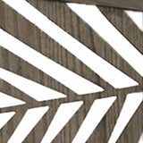 67" Gray Solid WoodFolding Three Panel Screen Room Divider - Homeroots